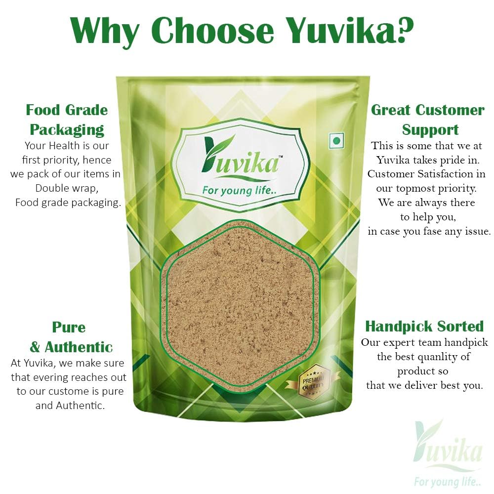 Yuvika Kulanjan Powder - Paan Root - Alpinia Galanga Wild - Siamese Ginger - Thai Ginger Powder 400 Grams 1