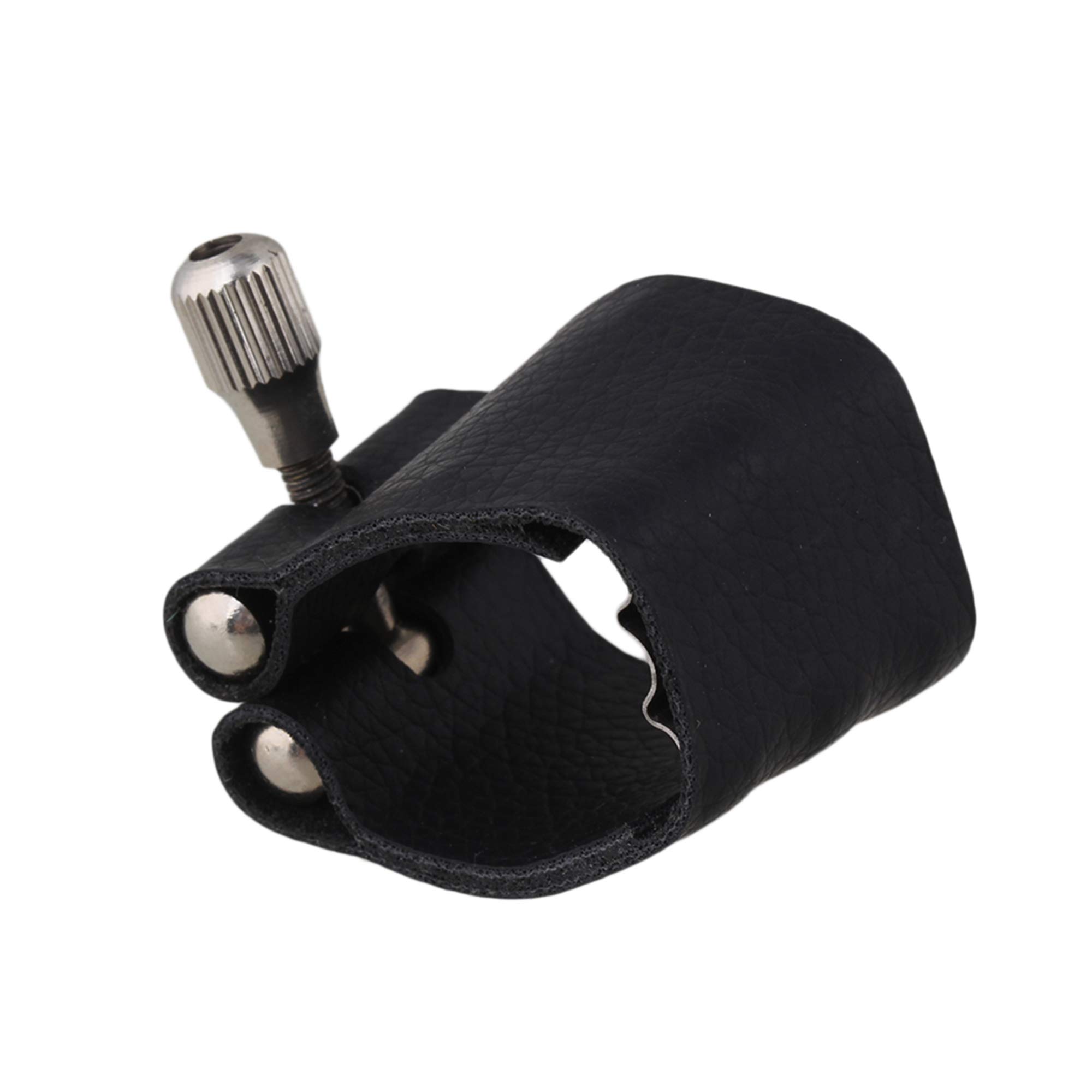 Legatura In Pelle Per Bocchino Sassofono Tenore - Serraggio Rapido Con Vite Regolabile - Foto 3