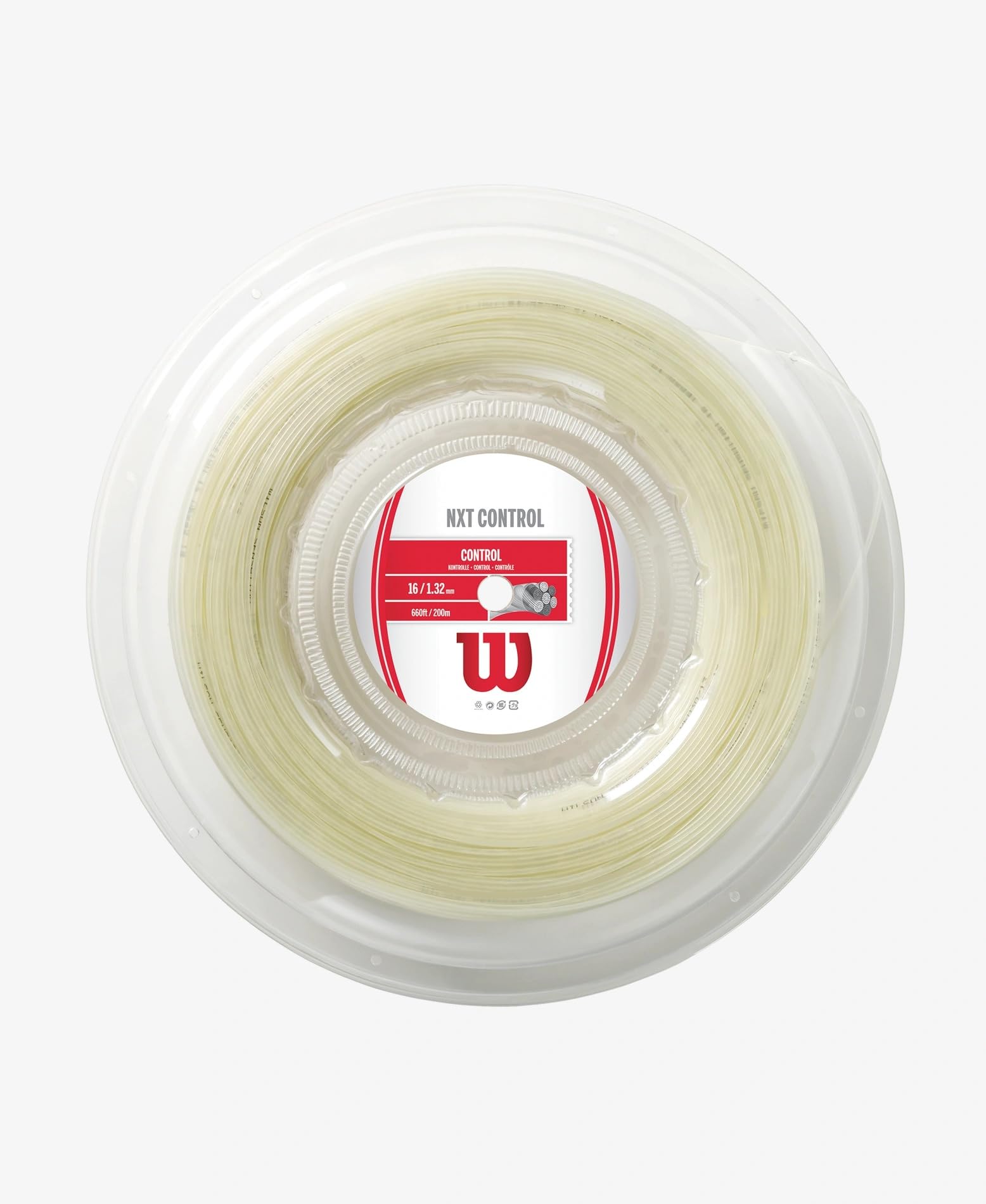 Wilson NXT Tennis String Reel 200M (Comfort, Control, Power) (NXT Control - Natural 16g (1.32mm))