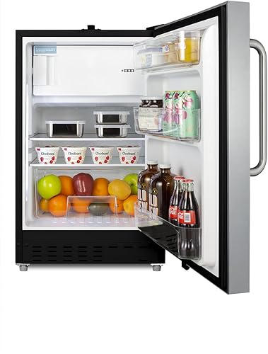 Miniatura 8 de Summit ALRF49BCSS 20 pulg. Refrigerador incorporado Freezer44 acero inoxidable - 25 pulg.