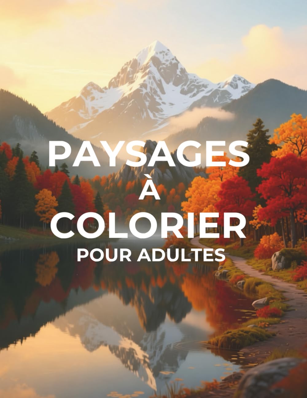 Paysages à colorier Pour Adultes: 60 Dessins de Détente, Anti-Stress et Art-Thérapie Zen