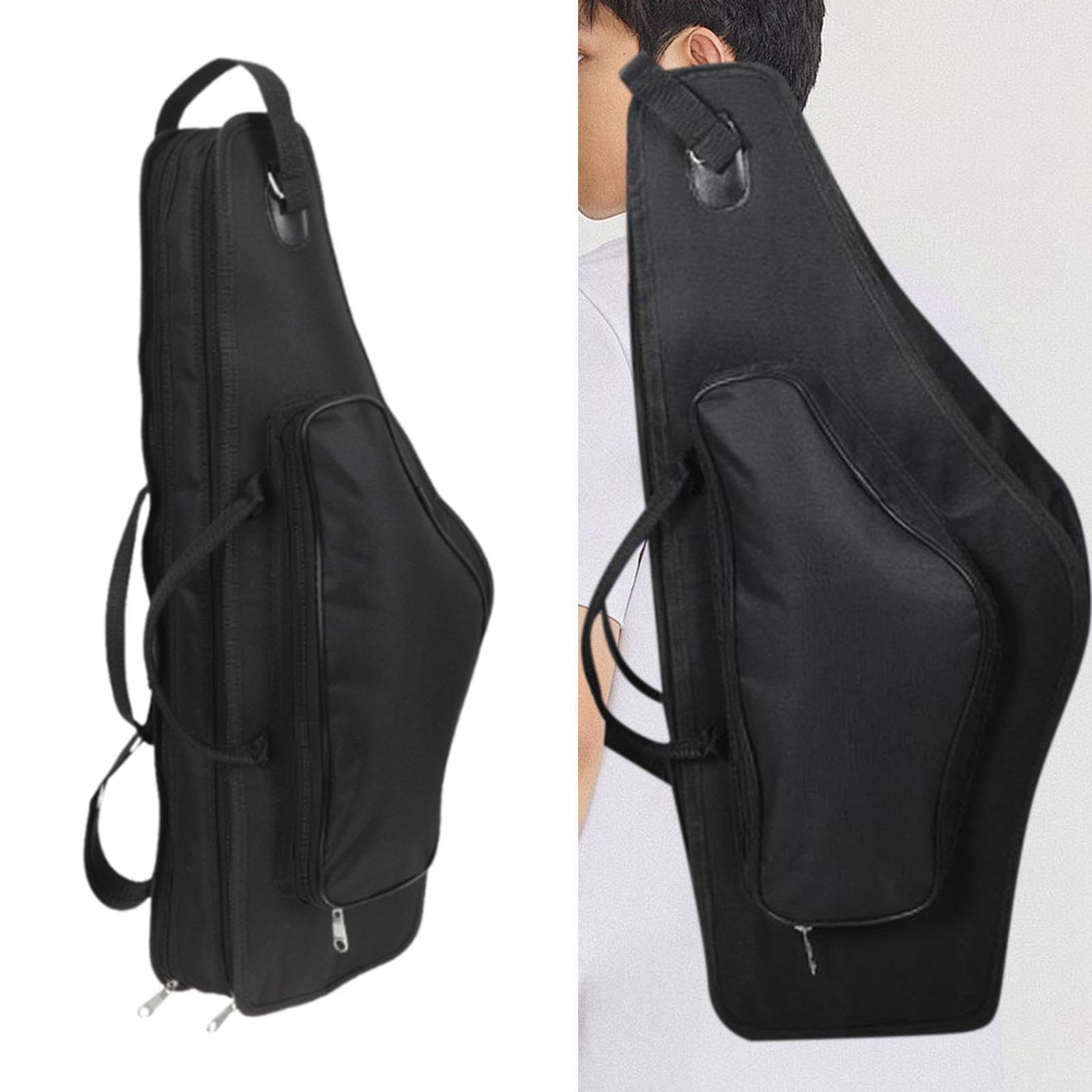 Amagogo Estuche para saxofón Bolso de mano para saxofón Mochila práctica y cómoda Mochila para saxofón alto Accesorios para saxofón alto