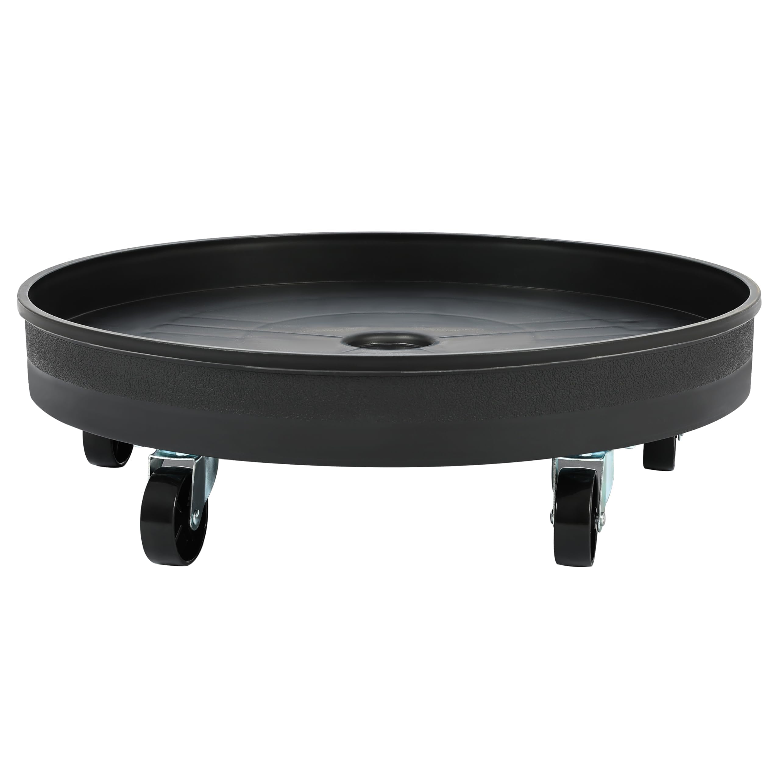 HECASA Carro de tambor universal para contenedor redondo de 55 galones, carrito de tambor de plástico resistente de 500 libras, carrito de barril de agua, con 5 ruedas giratorias para transporte,