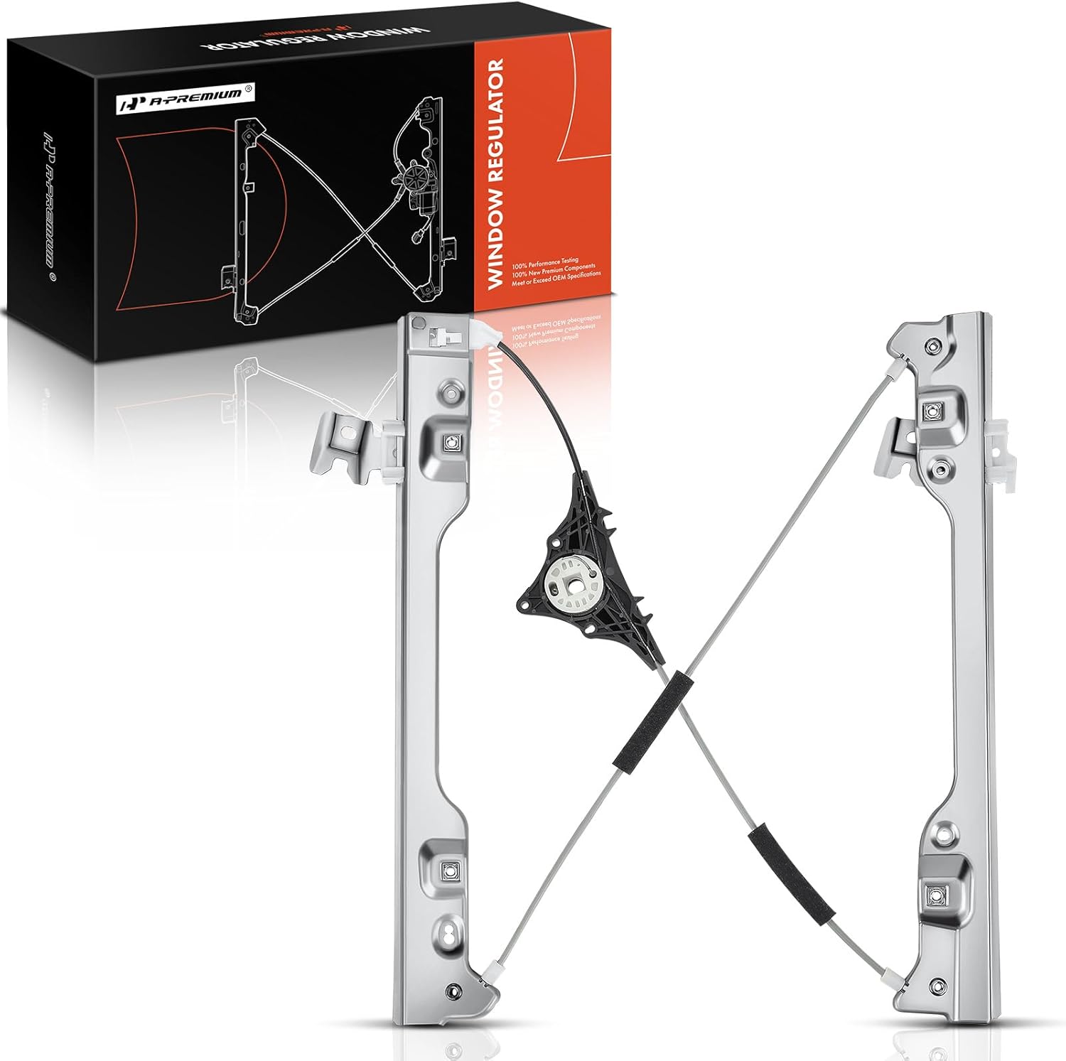 A-Premium Electric Power Window Regulator Without Motor Compatible with Nissan Murano 2009-2014 Sport Utility (4-Door Only) Front Left Driver Side