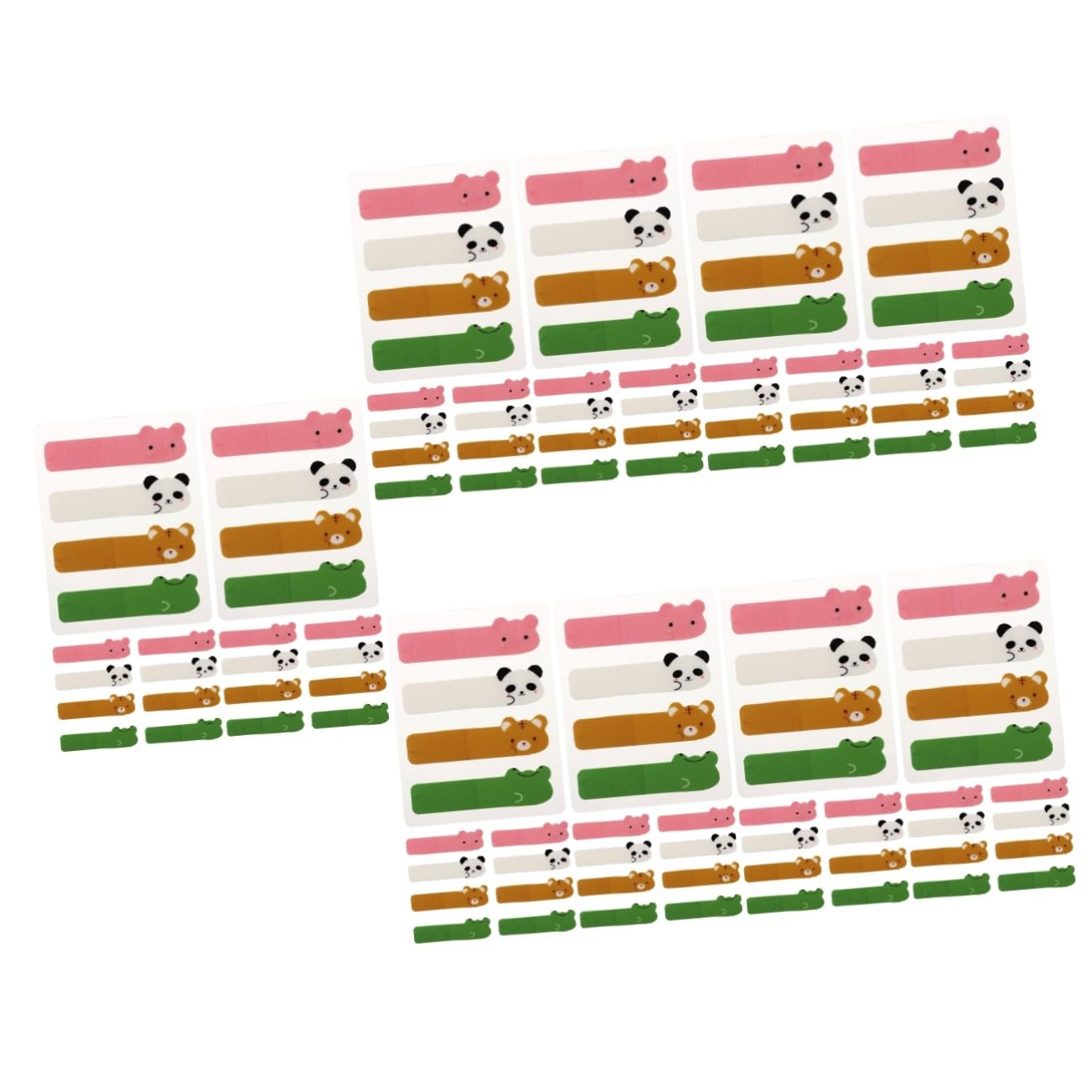 TEHAUX 5 Ensembles Etiquette Transparente Fluo Onglets De Page Jolis Onglets Collants Etiquettes Autocollantes Étiquettes Autocollantes Onglets De Livre Tapis De Page 6 Paquets * 5