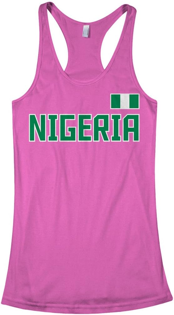 Threadrock Women's Nigeria National Pride Racerback Tank Top