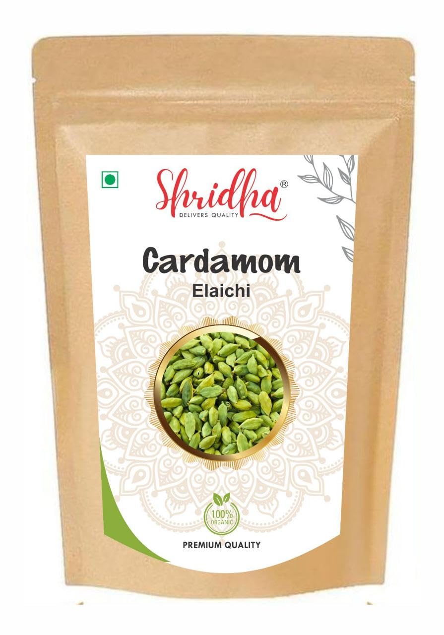 Shridha Cardamom Whole Spices, Natural Sabut Choti elaichi, no artificial colors, Tea, Spice Rubs, Marinades, Ideal for Cooking, and Handpicked, Cardamom Whole Premium Hari elaichi (100 grams) (B0CVS4HT42) Amazon Price History, Amazon Price Tracker