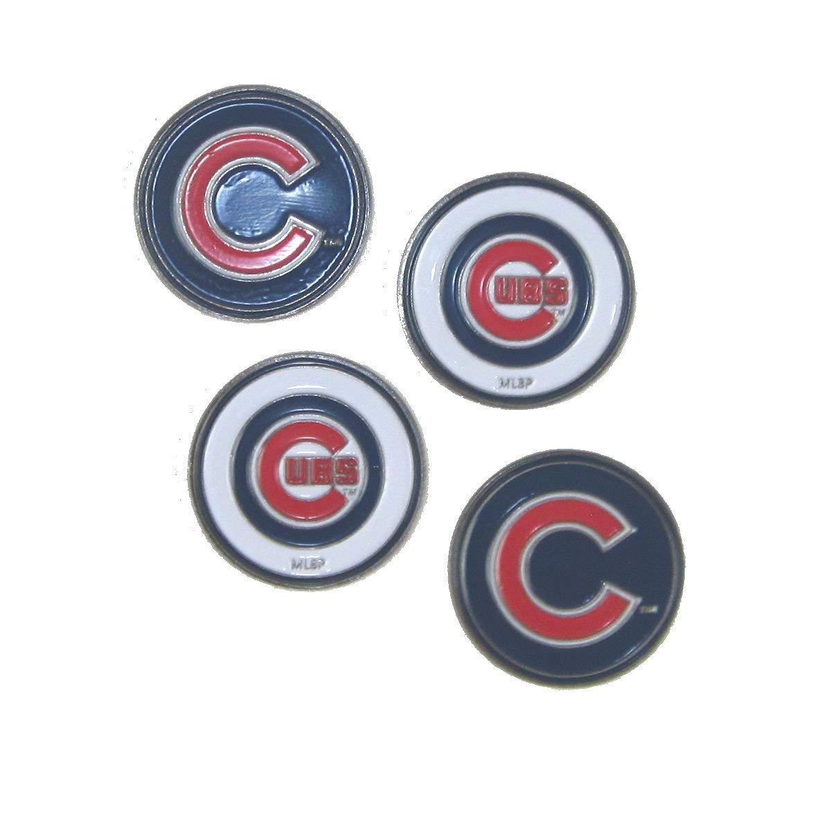 Chicago Cubs MLB Golf Ball Markers 4-Pack