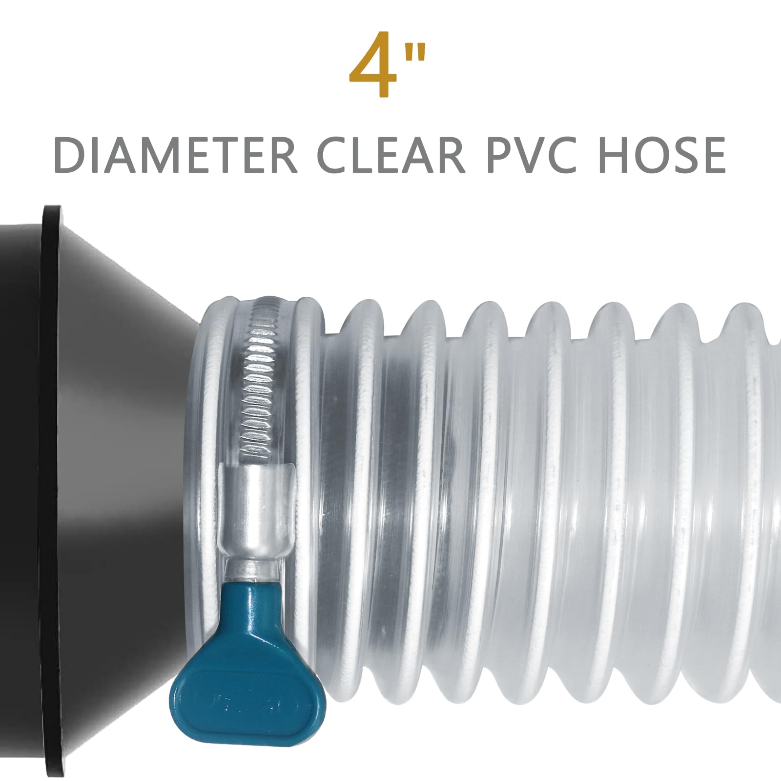 Tubo di raccolta polvere in PVC 4" x 20'