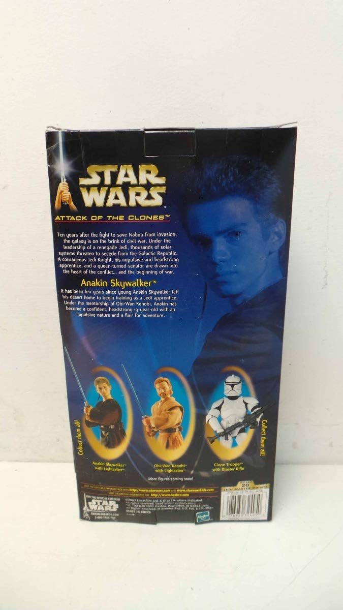 🔥 Cаѕhbасk uр tо 70% 2002 Star Wars Episode II Attack of the Clones 12 Action Figure - Anakin Skywalker