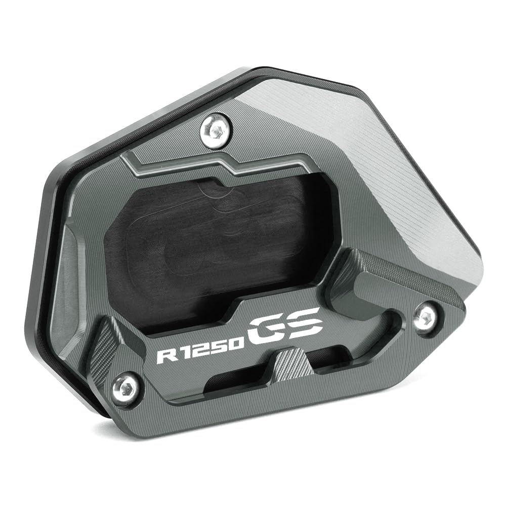 Modeer Per R1250GS Rally HP 2018-2023 (solo per assetti sportivi) R1250 GS moto supporto CNC piastra di estensione cavalletto laterale pad r 1250 gs hp accessori (grigio)