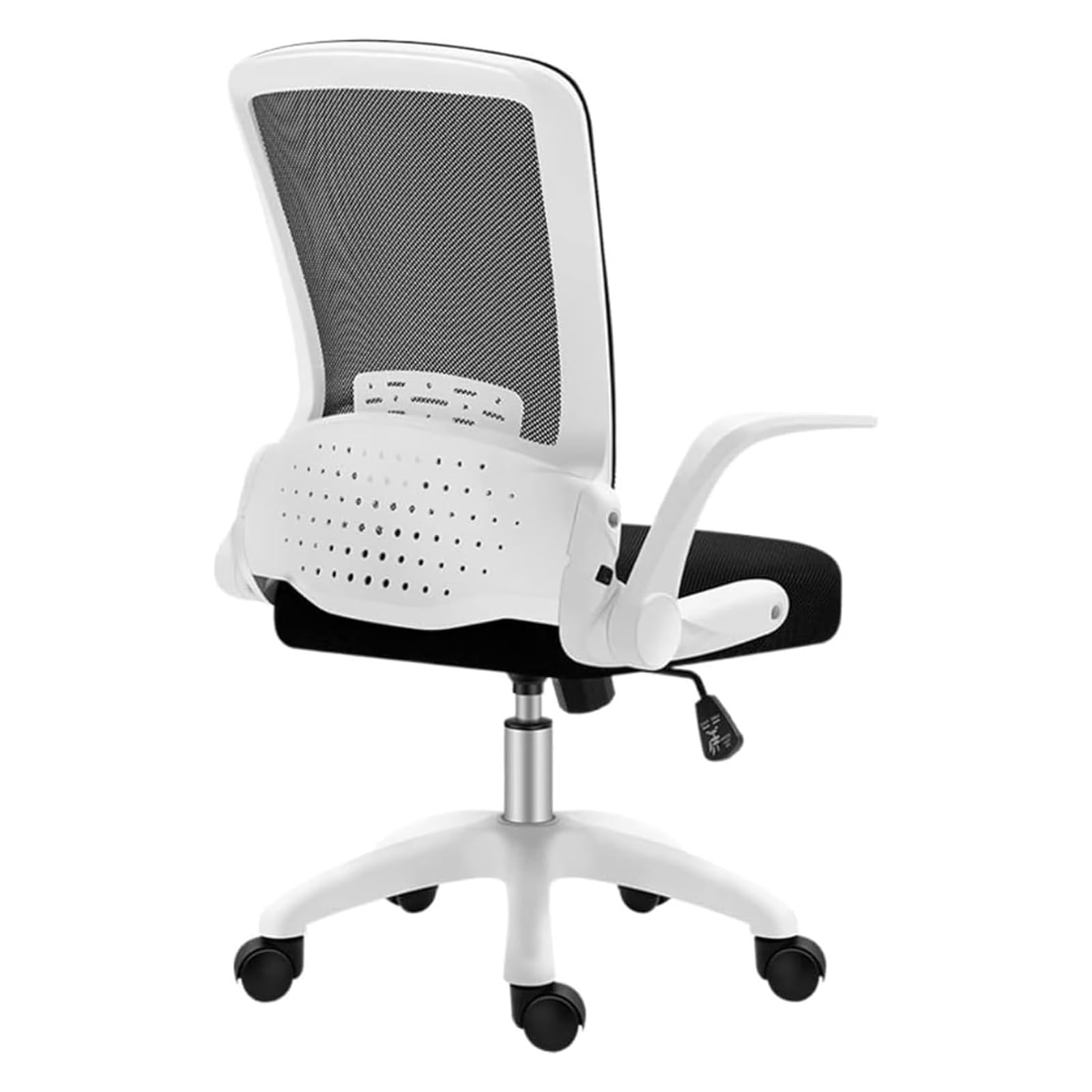 Ergonomische bureaustoel Ademend mesh bureaustoel met rugleuning Draaibare computerstoel met verstelbare opklapbare armen Werkstoel