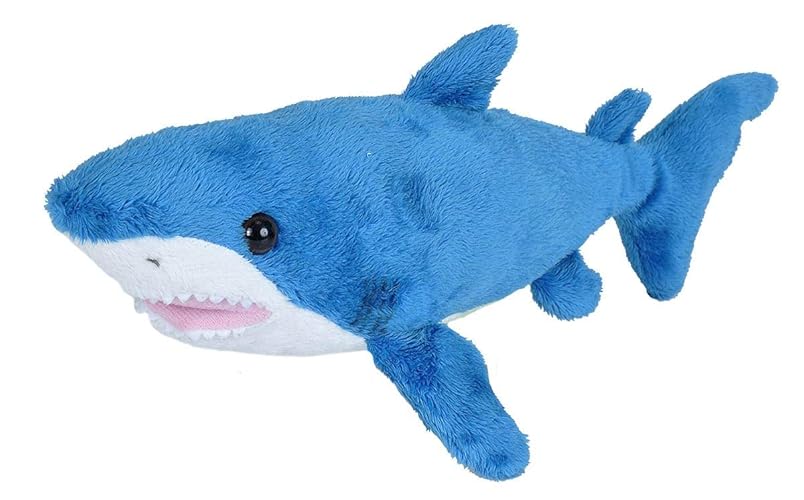 Wild Republic Mako Shark Plush, Stuffed Animal, Plush Toy, Gifts for Kids, Sea Critters 11 Inches - Mako Shark