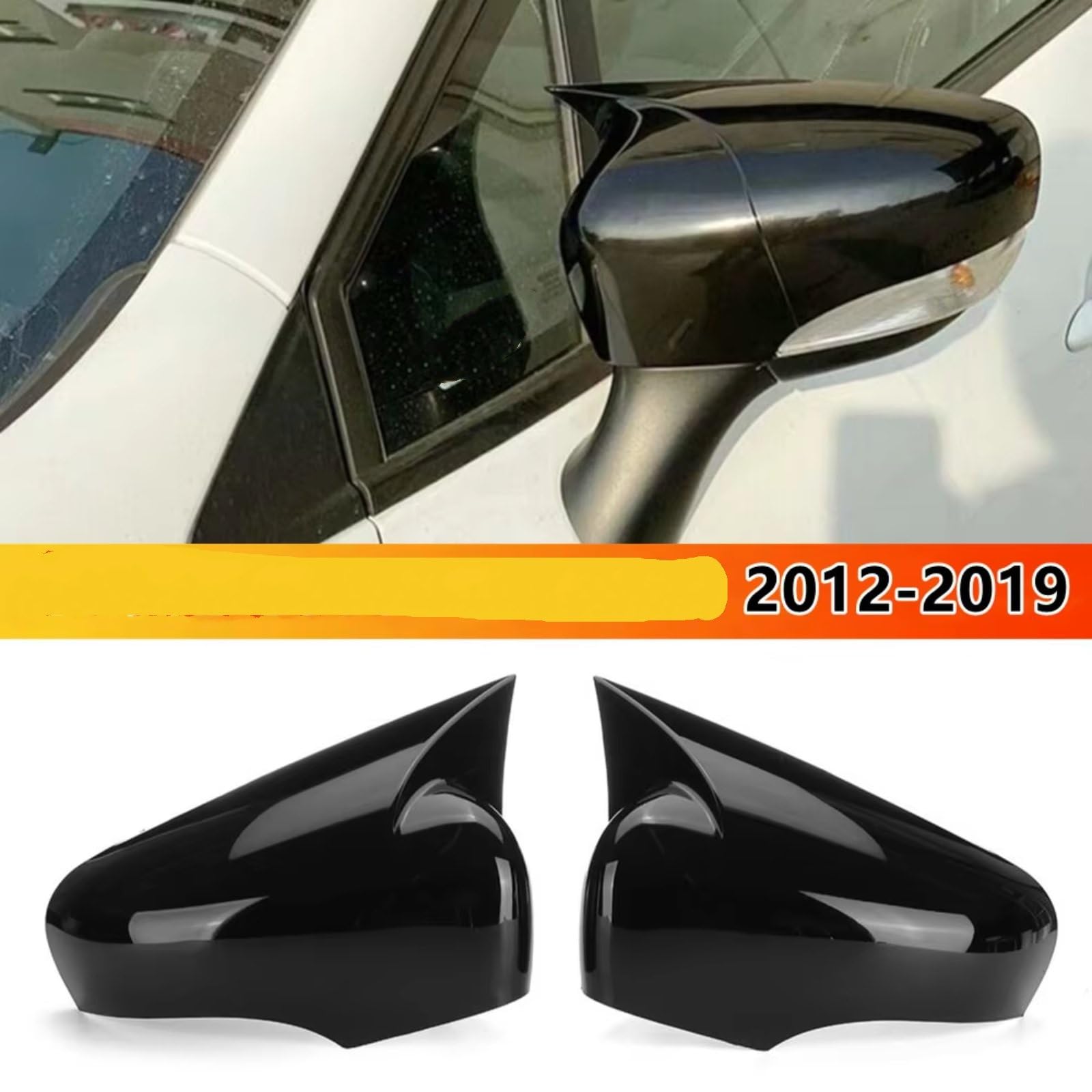 Car Couvercle de Rétroviseur,Rearview Mirror Cover pour Renault Clio 4 MK4 Captur Zoe 2012-2019