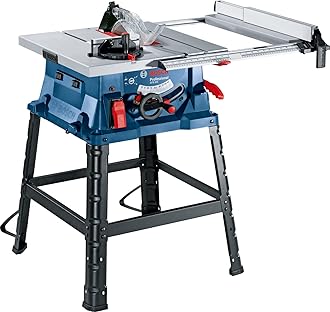 Professional Table Saw GTS 254, stable metal stand, cutting depths of 80 mm straight & 55 mm angle | Model: 0601B450L0 with 1 year warranty