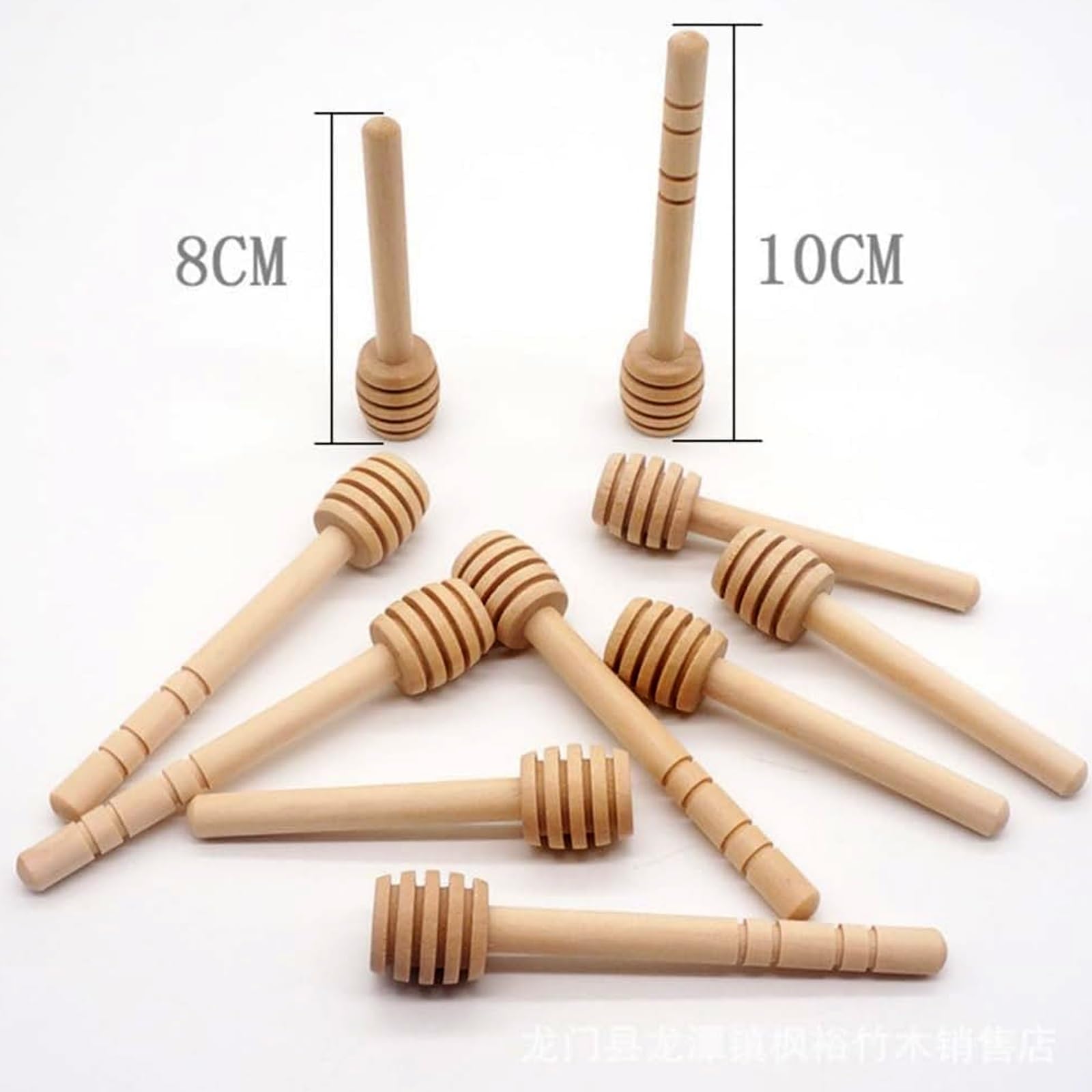 Cuchara De Miel De Madera Personalizada, Palito De Miel De Madera Personalizado, Palito For Remover Miel, Idea De Regalo For Bodas, Mini Cucharones(100pcs,8cm)