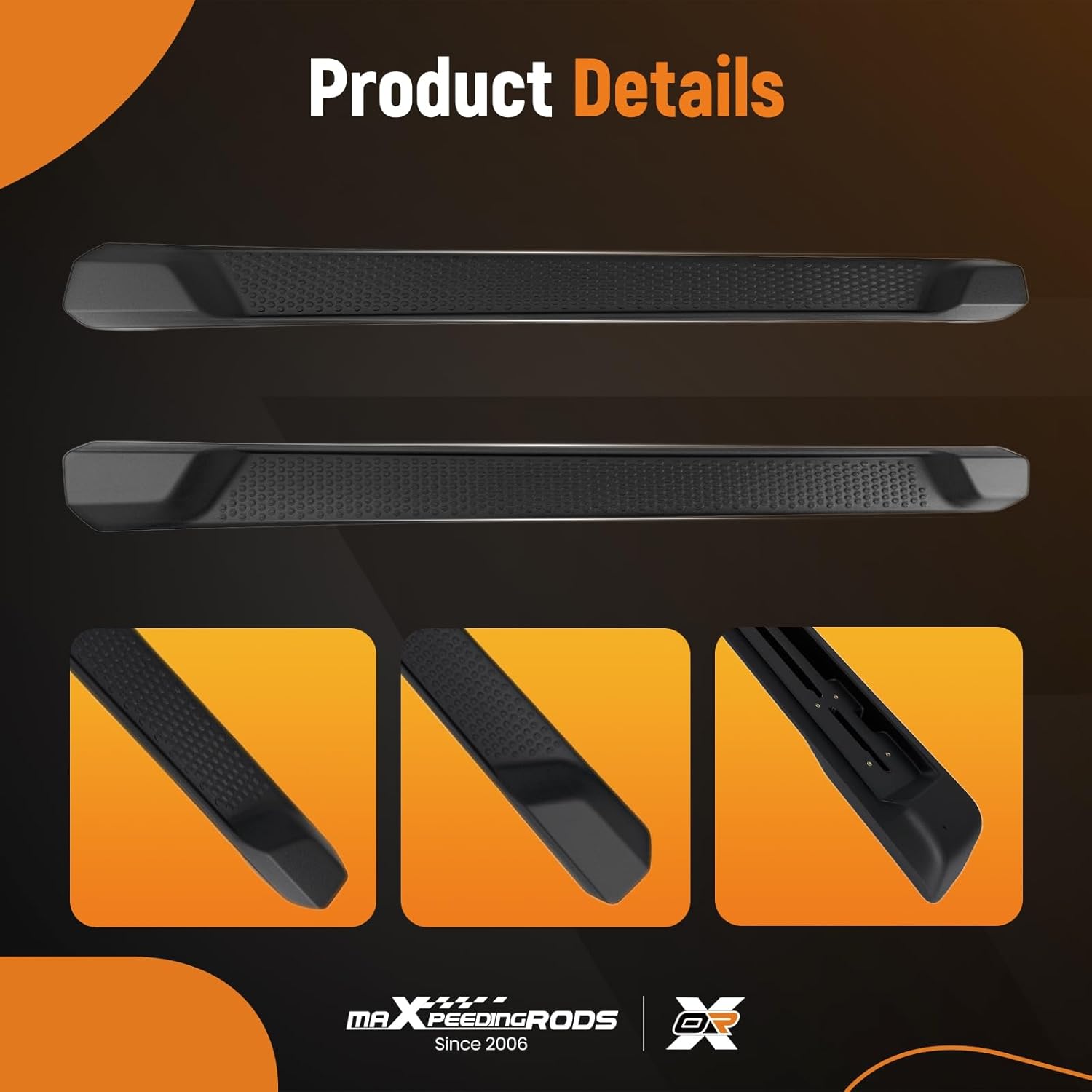 maXpeedingrods Running Boards for Jeep Wrangler JL 2018-2024 4 Door, Side Step Nerf Bars, 600LBS Load