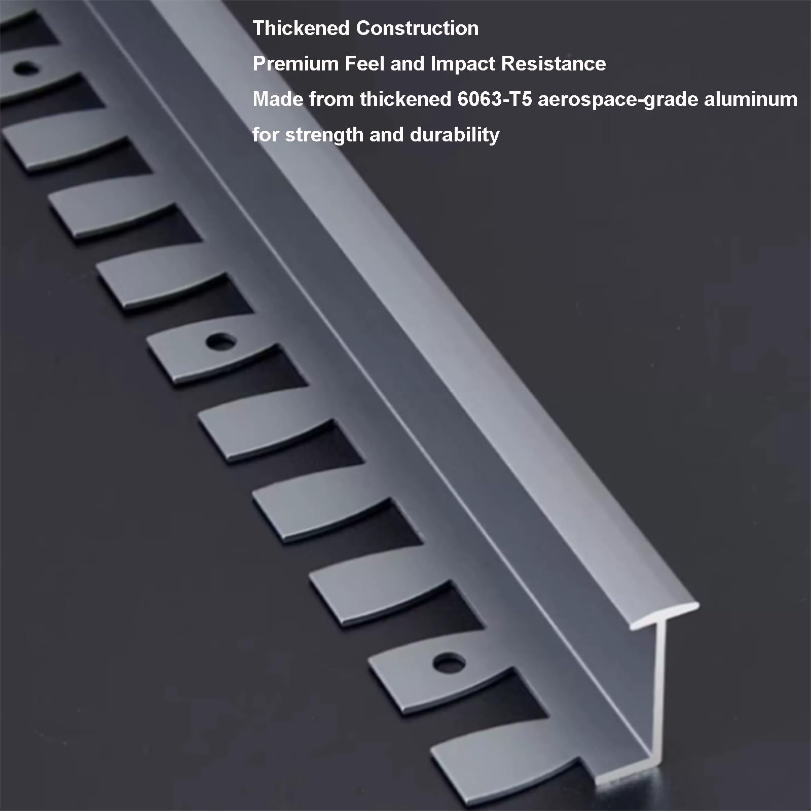 Perfil En T De Aluminio Transición De Suelos, 90 Cm × 3 Unidades; Remate Para Baldosas, Madera Y Laminados — Rellena Huecos(Matte Champagne,8.5mm*90cm)