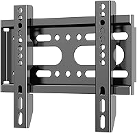 GLWIXY Fixed Low Profile TV Wall Mount for 14-42" TVs, VESA 75x75-200x200, 55lbs Max, Ultra Slim 0.6" Easy Install Bracket