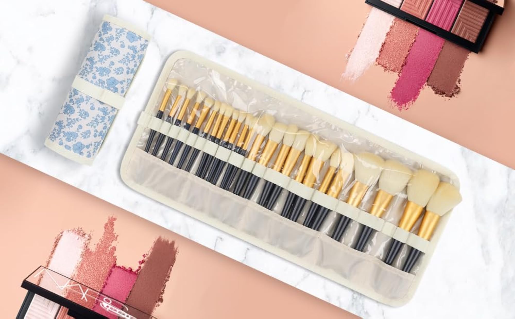 Floral Makeup Brush Holders, Small (Pack of 1)