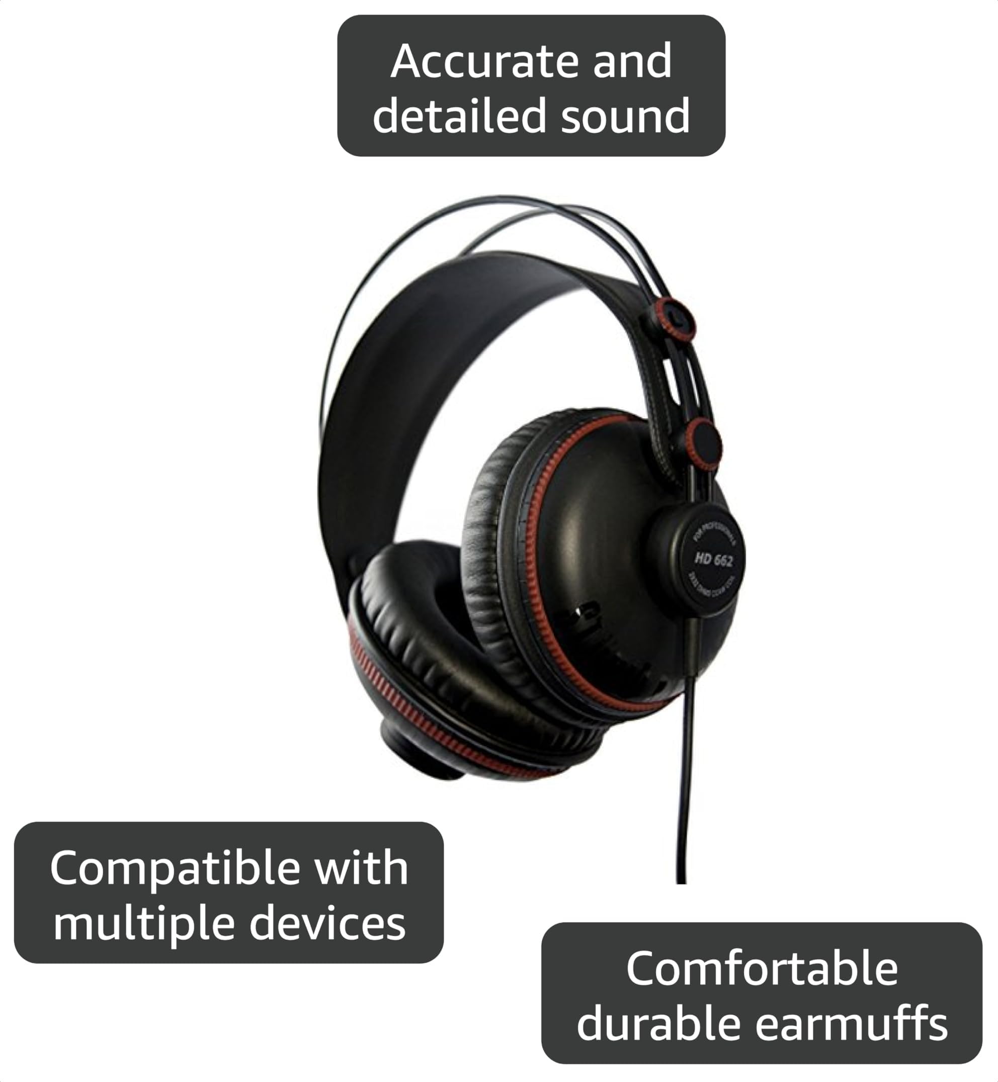 Amazon.com: Superlux HD-662 Closed Back Studio Headphones