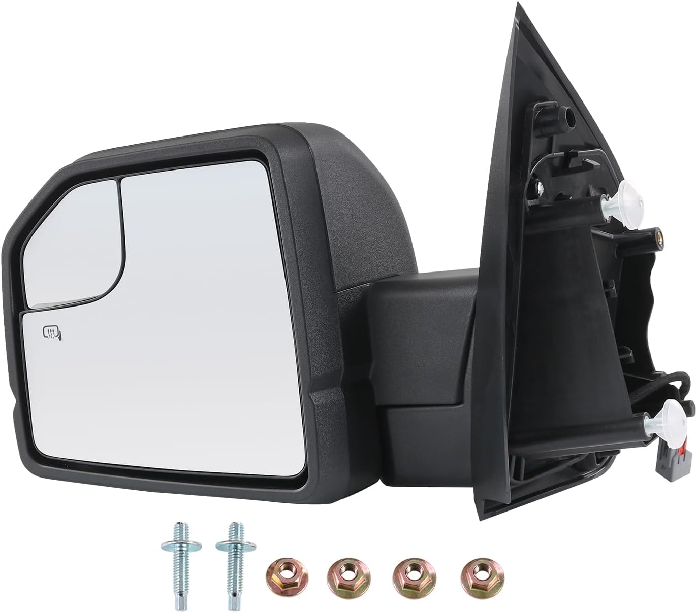 JDMSPEED Left Drive Side View Mirror Power Heated LED Signal Textured Black Left LH Compatible with 2015-2020 Ford F150 FL3Z-17683-CC FL3Z-17683-CA(6Pins)
