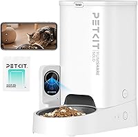 PETKIT Automatic Cat Feeder with 1080P HD Camera, Night Vision, 2.4G WiFi, 2-Way Audio & Meal Call - 3L Large Capacity for Cats & Small Dogs