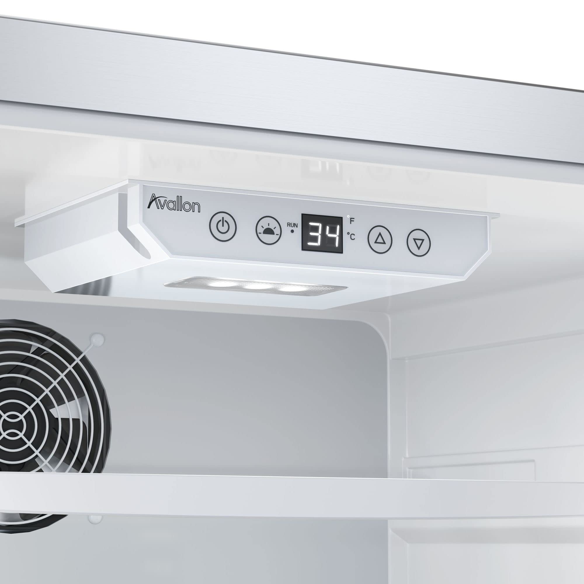 Avallon AFR242ODSS 48 Inch Wide 11.32 Cu. Ft. Outdoor Side by Side Refrigerator with Door Locks on Fridge.com