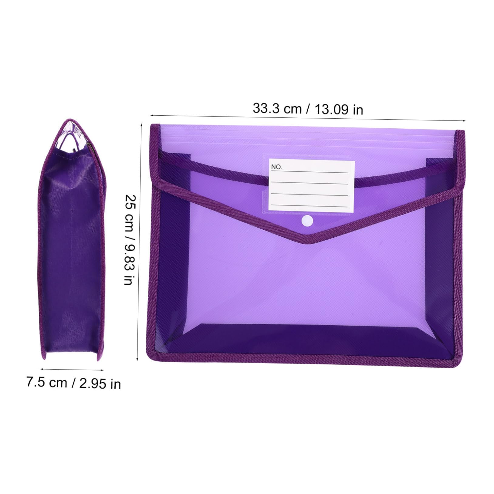 7 Piezas Conjunto Sobres Plásticos Transparentes con Botón Carpeta Resistente para Oficina y Escuela Bolsas Organizadoras de Coloridas Cierre Seguro Fácil