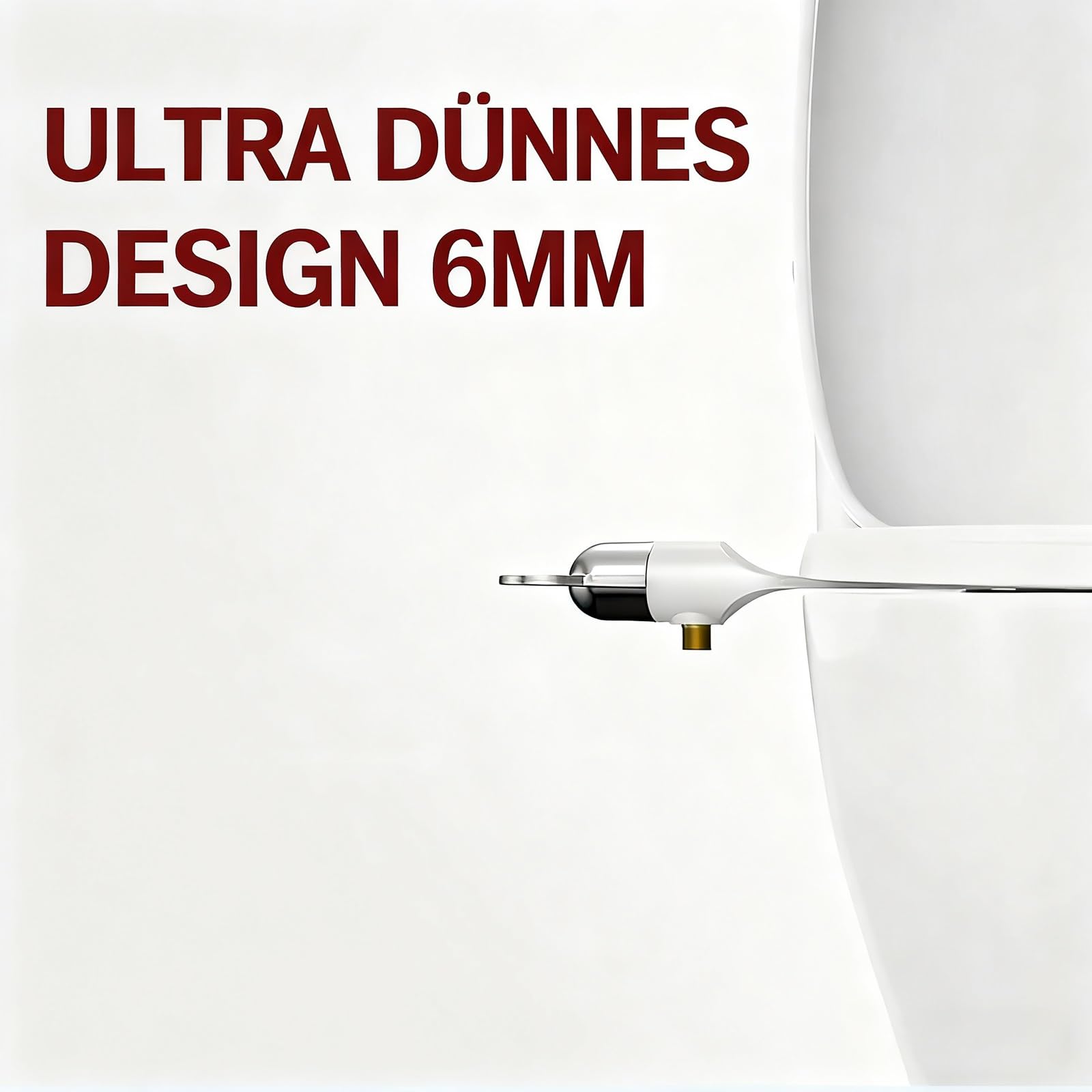 Bidet para Inodoro Bidet Higienicas para wc Presión Ajustable Agua Fría Autolimpiables Ultrafino Adaptador Bidet Ducha Adaptador para uso Sanitario y Femenino