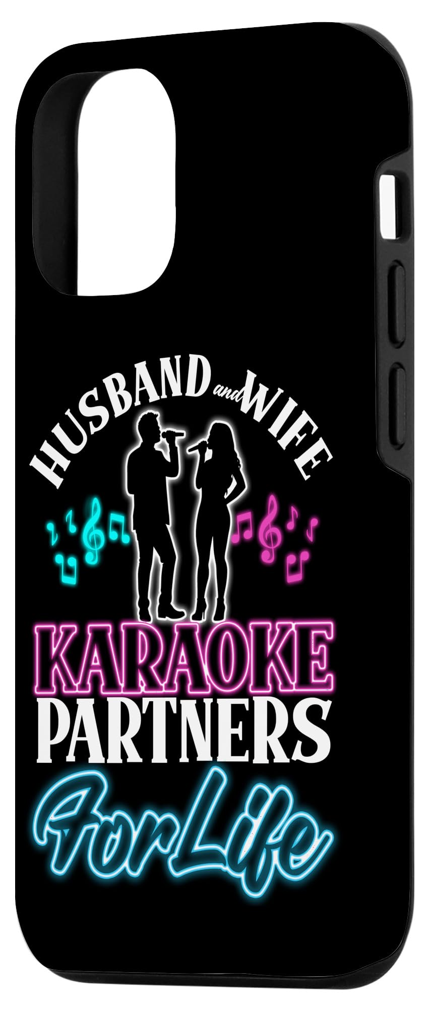 iPhone 15 Karaoke Singer Husband Wife Marriage Wedding Husband & Wife Case - Image 2