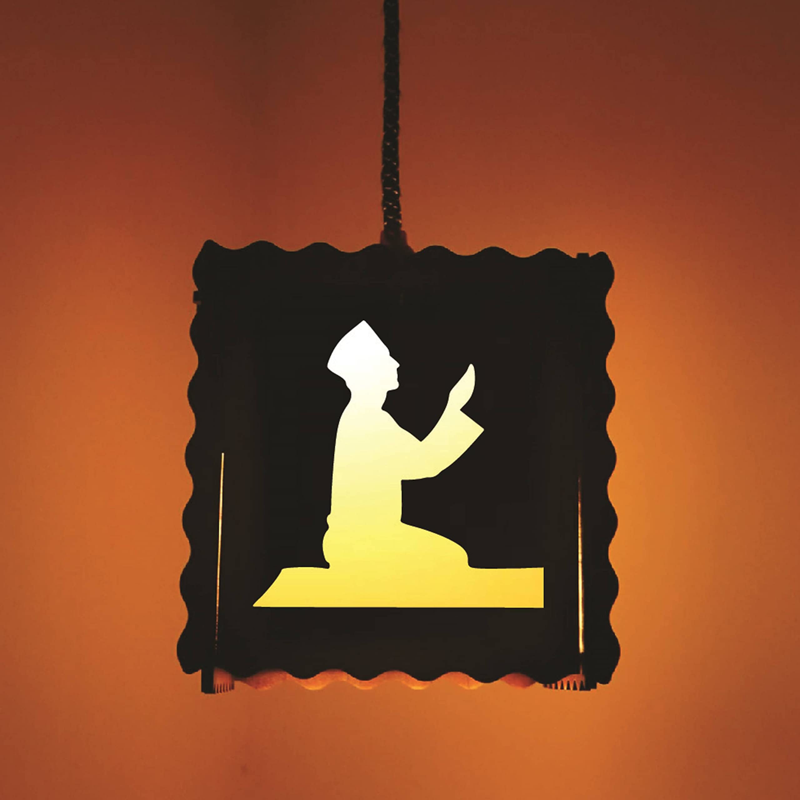 US DZIRE 598 Hanging Prayer Lamp, Muhammad Wall Decor Lamp for Home, Bedroom and Living Room-image-22