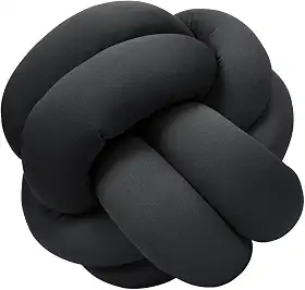 Genérico Almofada de Nó Escandinavo Duplo Para Sofá Quarto Decorativo (Chumbo) 21 cm x 21 cm