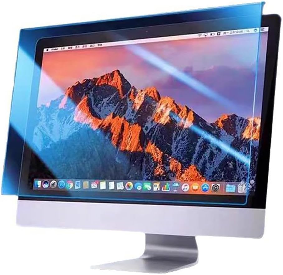 Computer Blue Light Blocking Screen Protector for 22-32 inch Diagonal Computer Monitor HDTV LED Screen Desktop Computer Monitor Protector Blue Light Filter,22in 16:9