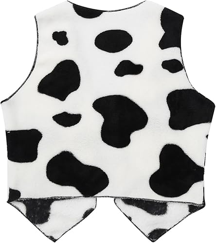 Miniatura 4 de Disfraz de vaquera para niños, chaleco sin mangas con sombrero y bandana, disfraz de Halloween del salvaje oeste