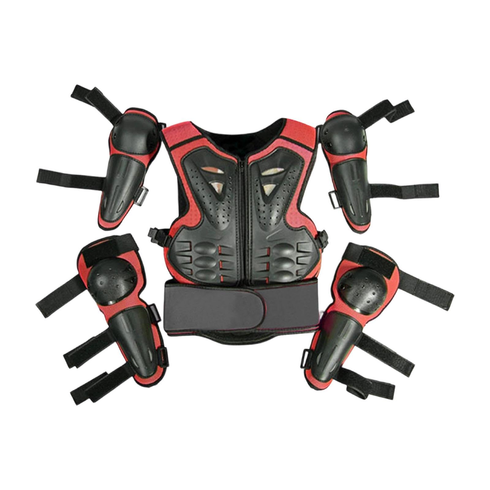 Tuta da per Bambini, Abbigliamento da, Resistente agli Urti, Attrezzatura per Motociclisti, Rosso