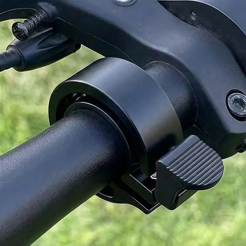 Campainha de bicicleta, buzina invisível universal de liga de alumínio para adultos com som alto e claro para guidão de 22 mm para bicicletas de montanha, estrada