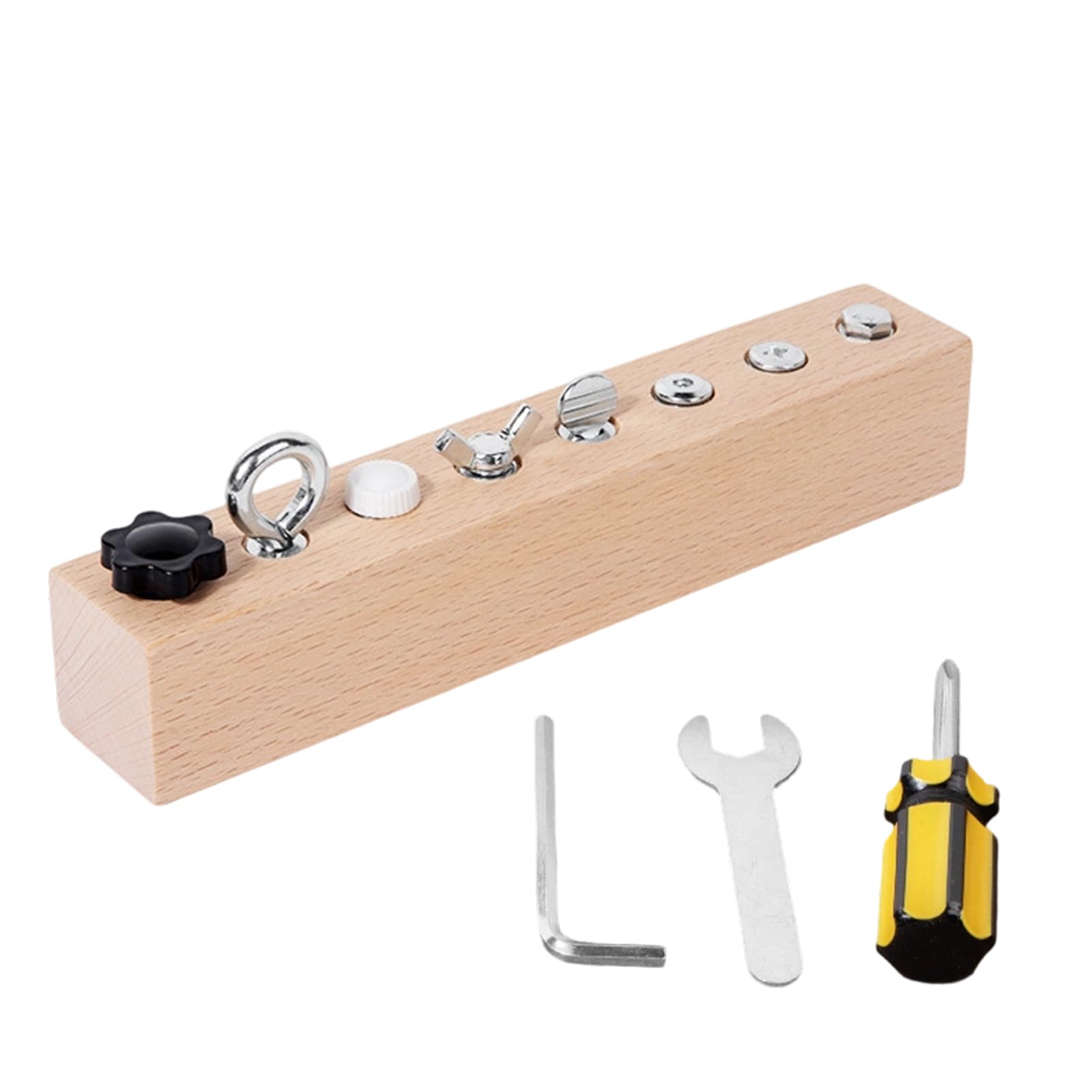 Kids Screwdriver Toy Set - Educational Fine Motor Game,Wooden Screw Board Toy Set | for Nursery Home Preschool Birthday Boys Girls