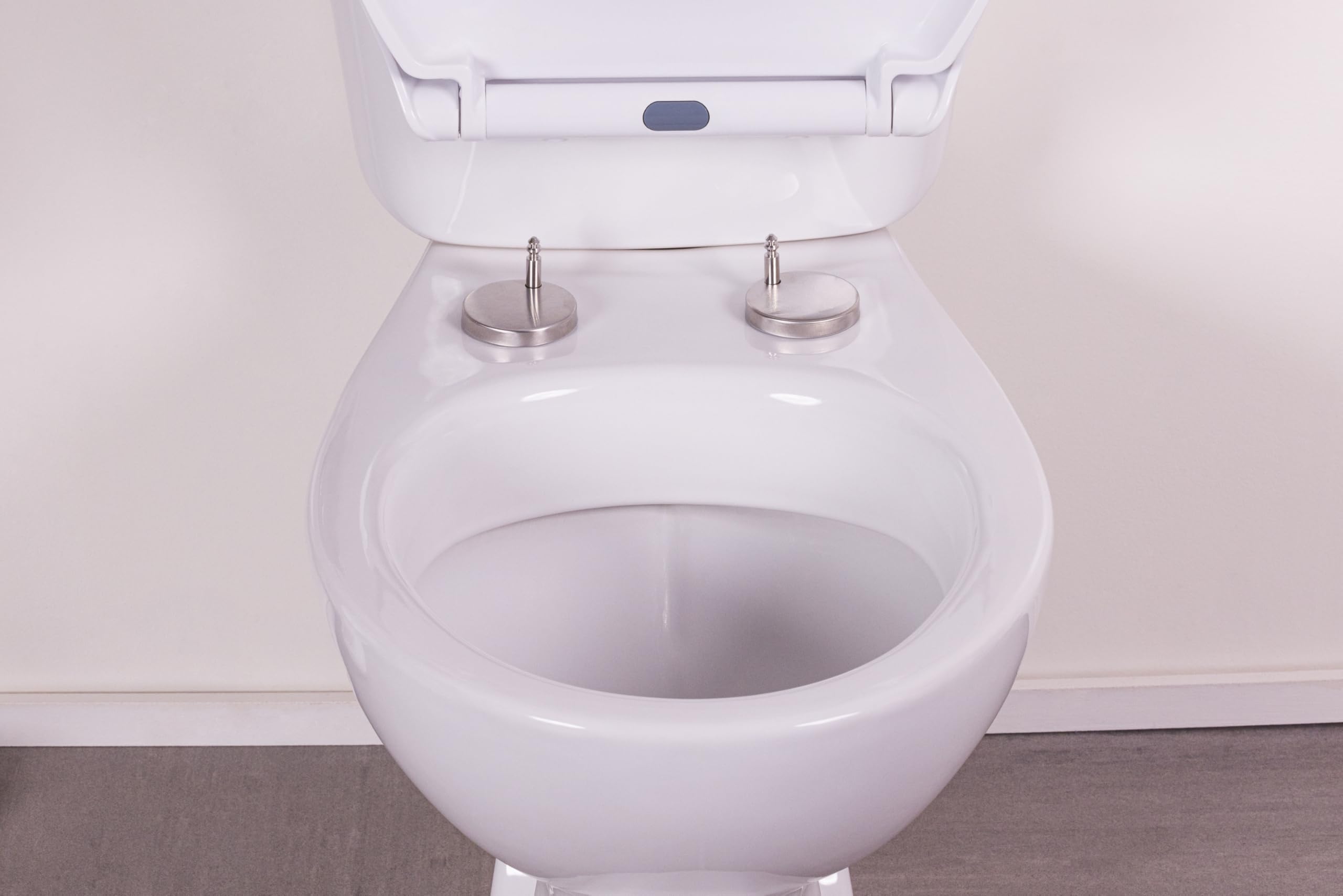 Abattant WC blanc universel clipsable/nettoyage facile - lunette de toilettes Thermodur frein de chute forme O NOYON & THIEBAULT