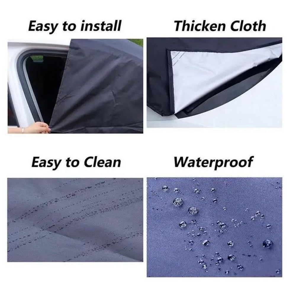 Housse de Protection pour Pare-Brise Housse De Pare-brise Anti-gel Pour Voiture Housse De Pare-brise Magnétique Pour Véhicule Protection Contre La Neige Glace Et Le Soleil Housse Anti-gel Protection P