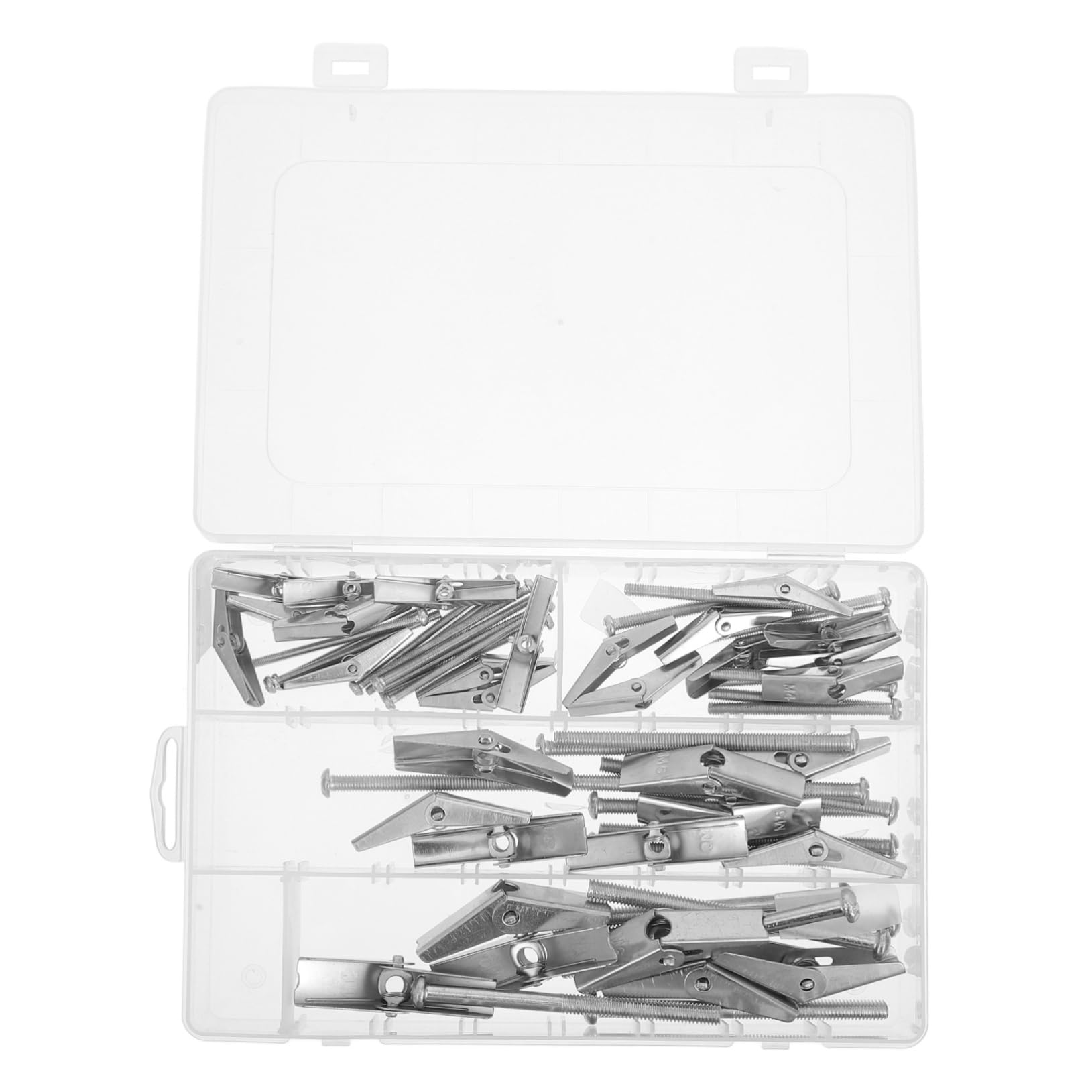 32stücke Teiliges Set mit Kippdübeln und Metallankern für Gipskartonwände Befestigungsmaterial für Verschiedene Schrauben Inklusive Gipskartonschrauben für Robuste Installation