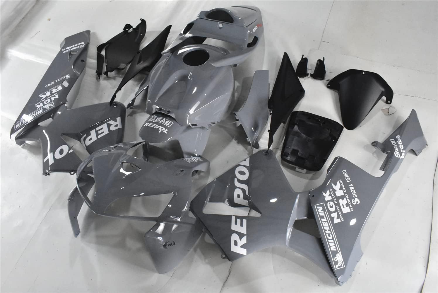 MC Nardo Gray White Fairing Fit for Honda 2005 2006 CBR600RR CBR 600RR Injection Mold ABS Plastics New Bodywork 05 06 M133