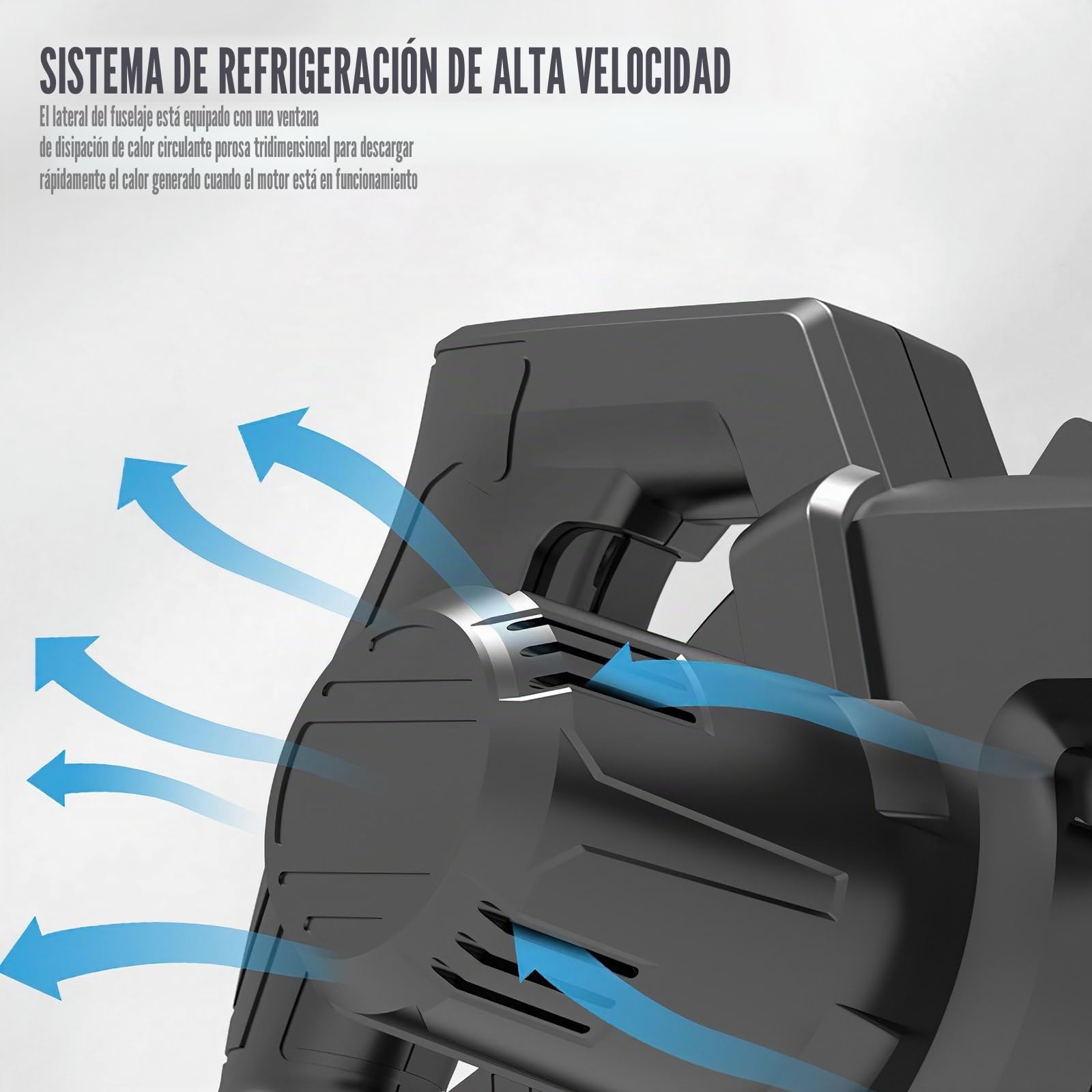 Sopladores de hojas y aspiradora de 21 V con batería y cargador, aspirador y soplador de jardín, soplador de hojas inalámbrico para soplado de hojas/nieve/polvo (2 x Battery-Black)