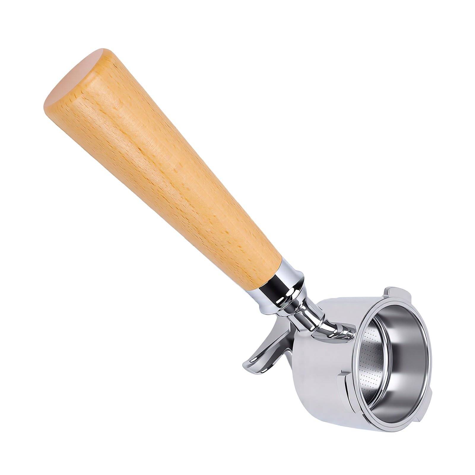 BRRNOO Portafiltro da 51 Mm per Macchina da caffè, 3 Alette in Acciaio | Filtro da 51 Mm, Design a 3 Orecchie, in Acciaio Inox 304, Compatibile con Macchine per caffè , Ideale per Casa o bar.