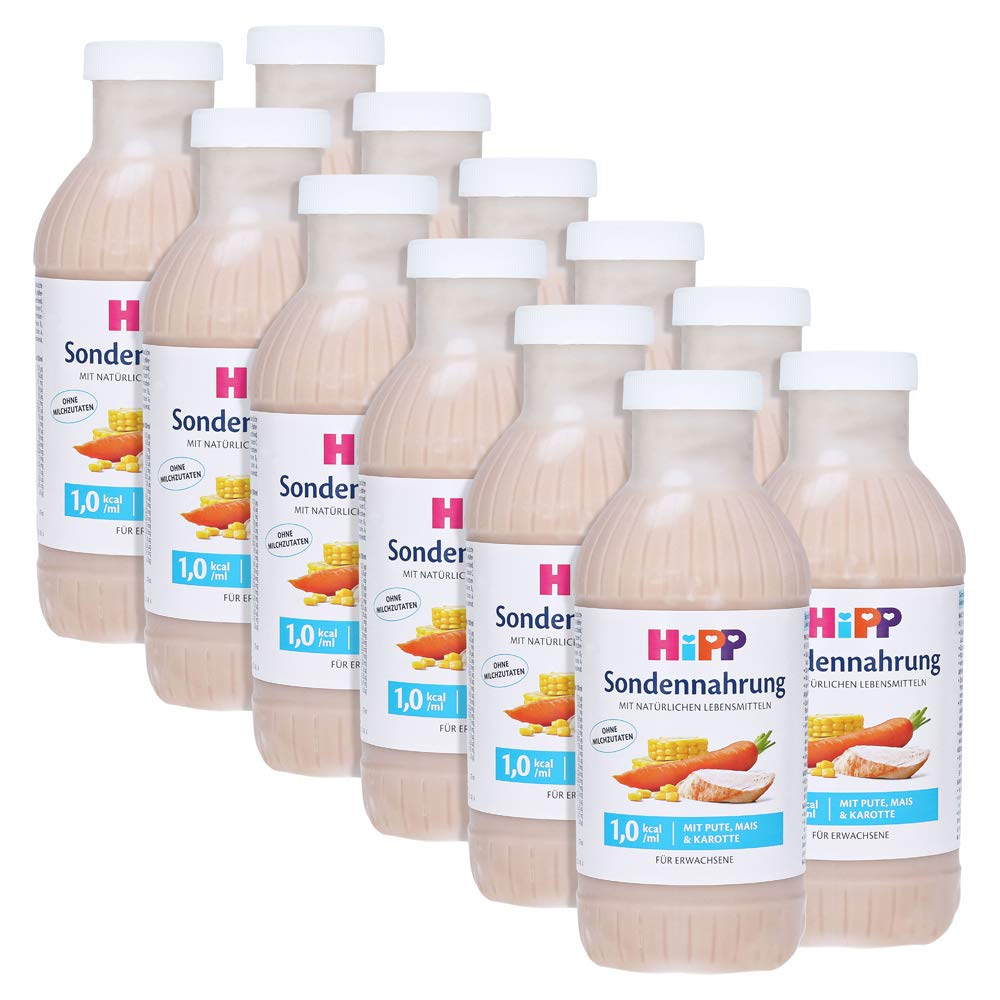 Hipp Sondennahrung normokalorisch 12x500ml, Pute. Mais und Karotte (milchfrei)