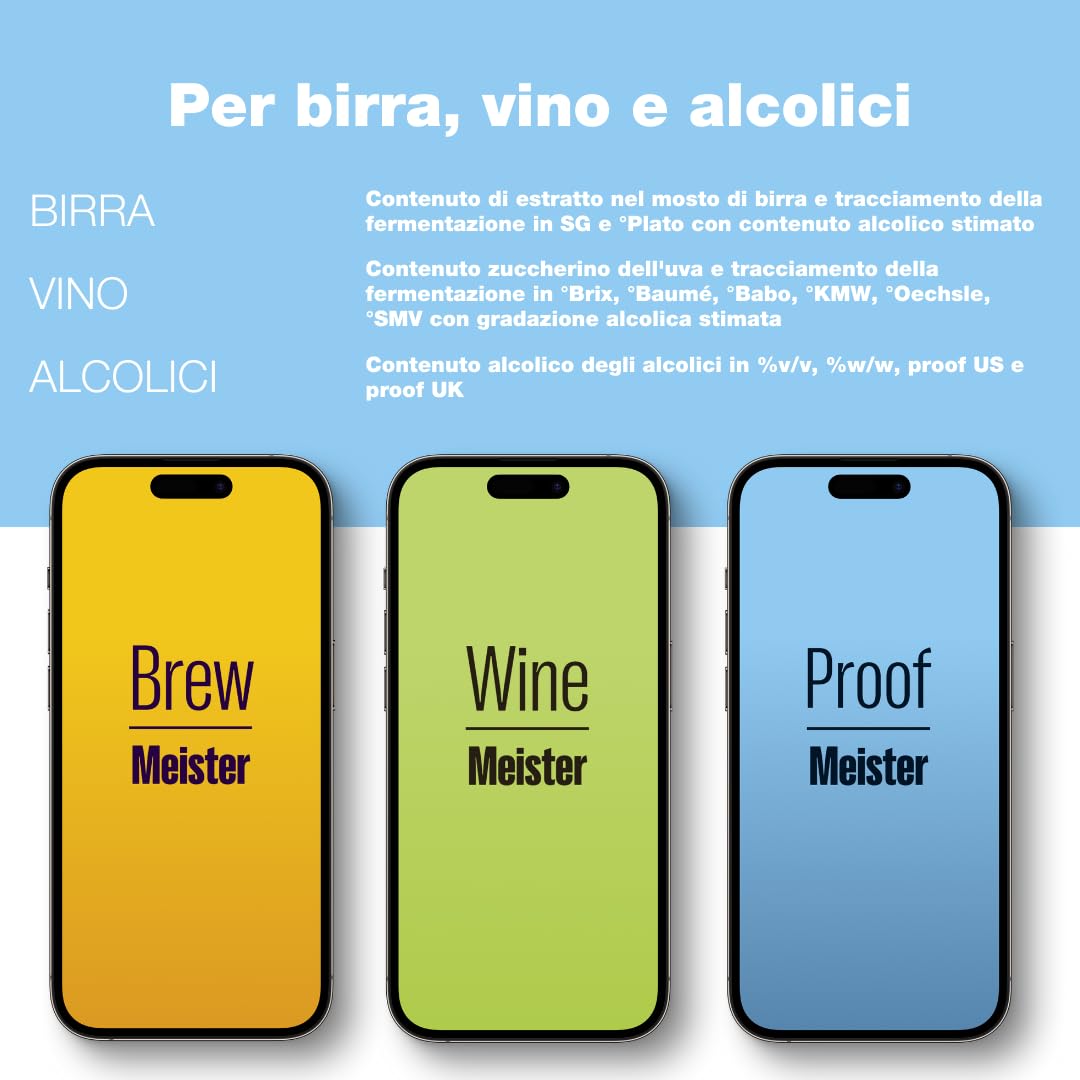 EasyDens Densimetro digitale Anton Paar – Bluetooth per misura precisa di alcol, zucchero ed estratto | Test rapido di gradazione alcolica (ABV) per birra, vino, kombucha e distillati artigianali.