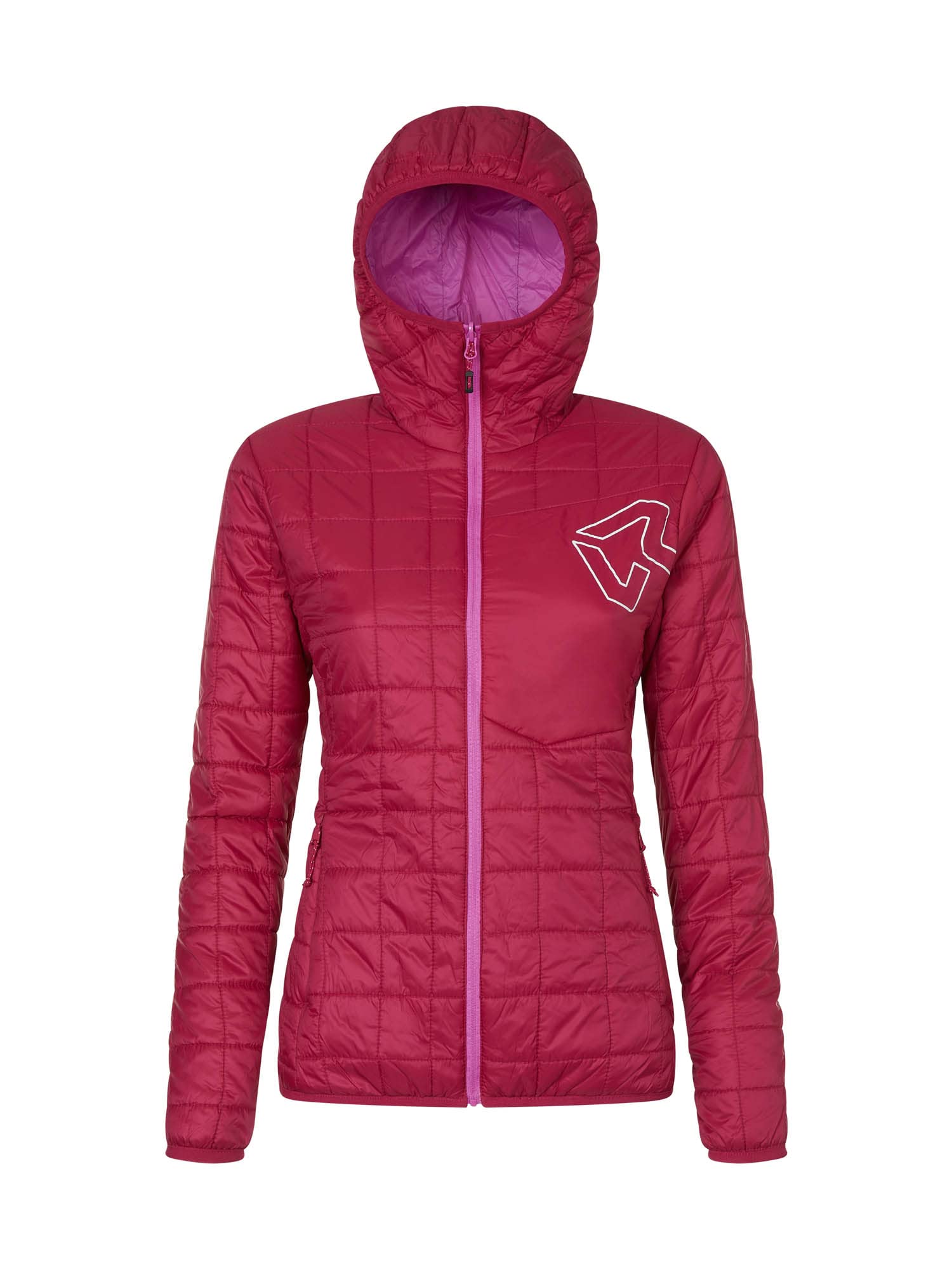 Rock Experience REWJ05731 GOLDEN GATE HOODIE PADDED Jacket Women's 2000 CHERRIES JUBILEE+0834 SUPER PINK XS
