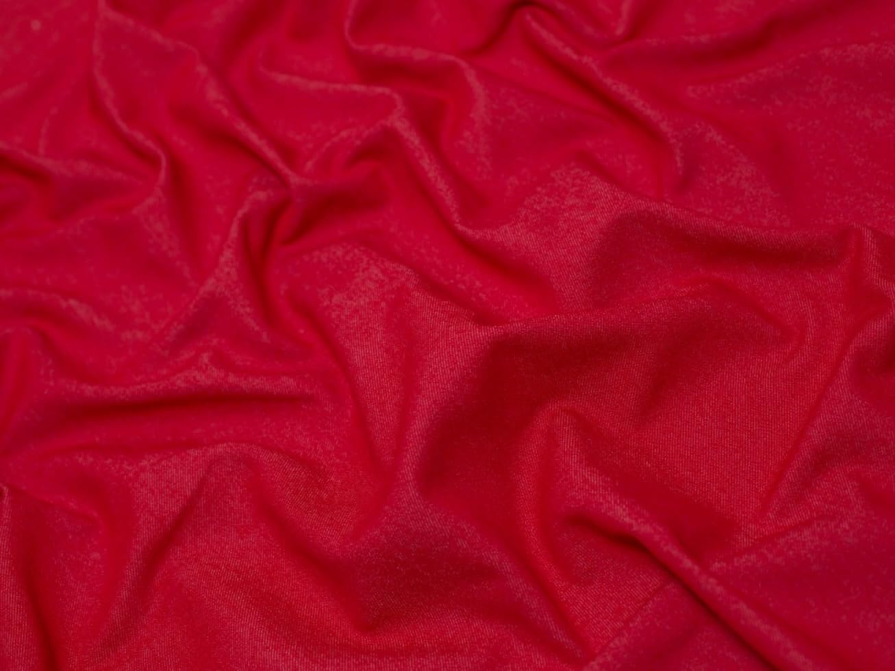 Minerva 280gsm Stretch Washed Denim Fabric Red - per metre