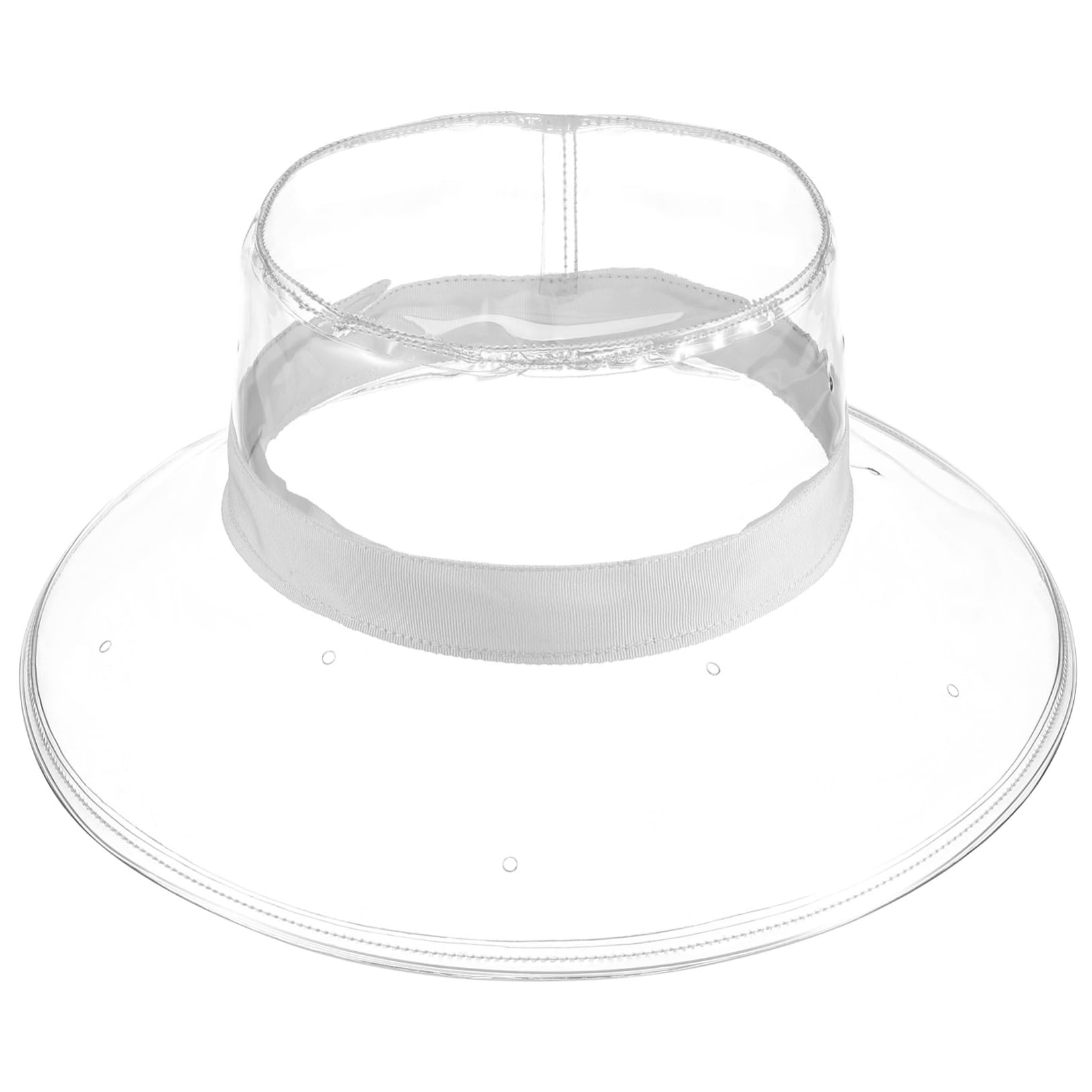 PRETYZOOM 2 STK transparenter Hut Damenhüte und Mützen Hüte für Frauen Sonnenhut Fischerhut wasserdichte Kappe Outdoorhut strandloege Regenfest Hut campingcoutch Eimerhut Kopfbedeckung Weiß