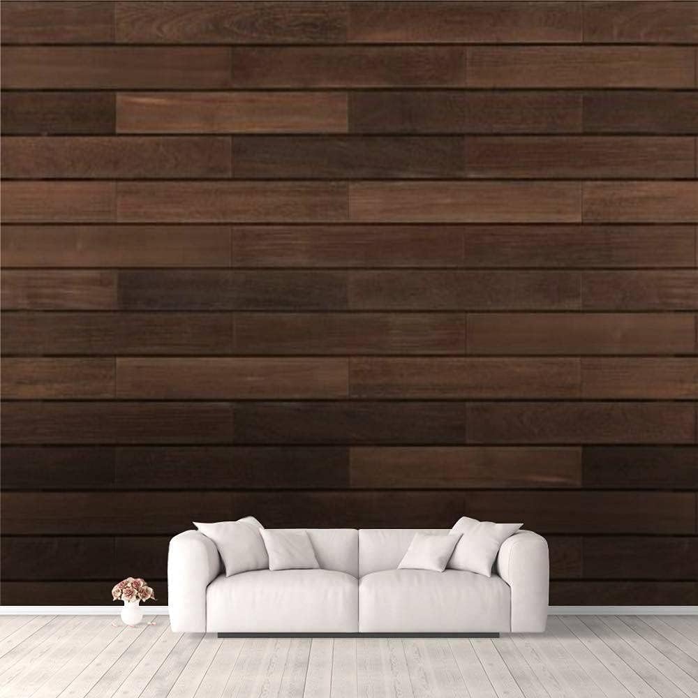 Papier peint panoramique plancher en bois 400x280 cm pour salon